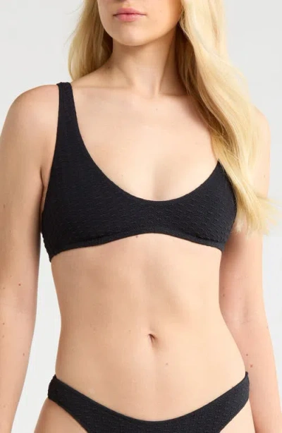 Roxy Haleiwa Bralette Bikini Top In Black