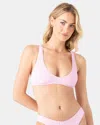 Roxy Haleiwa Bralette Bikini Top In Pink