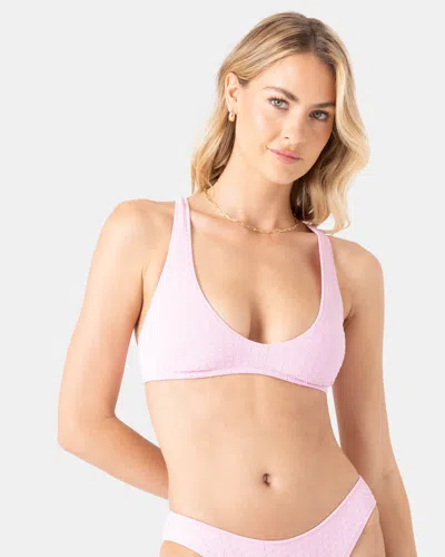 Roxy Haleiwa Bralette Bikini Top In Pink