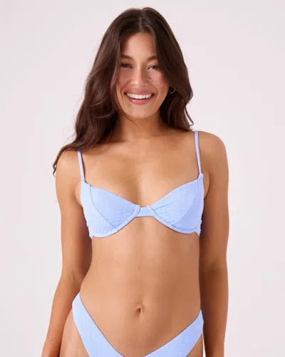 Roxy Haleiwa Demi Underwire Bikini Top In Blue