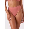 Roxy Haleiwa Hipster Bikini Bottoms In Pink