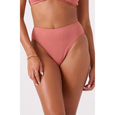 Roxy Haleiwa Hipster Bikini Bottoms In Pink