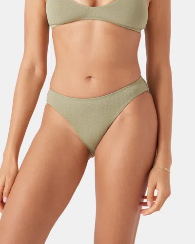 Roxy Haleiwa Hipster Full Bikini Bottom In Green
