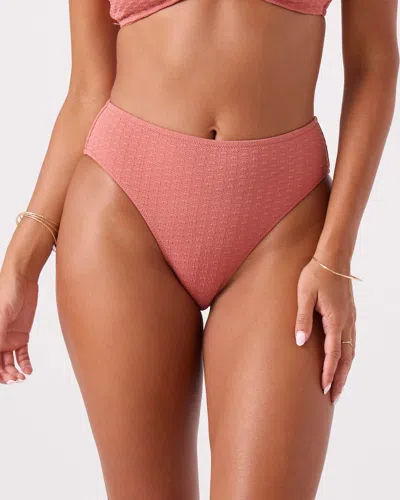 Roxy Haleiwa Hipster Full Bikini Bottom In Pink