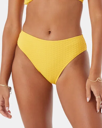 Roxy Haleiwa Hipster Full Bikini Bottom In Yellow
