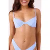 Roxy Haleiwa Underwire Bikini Top In Blue