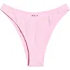 Roxy Haliewa Scoop Front Bikini Bottoms In Pink