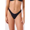 Roxy Haliewa Scoop Front Bikini Bottoms In Black