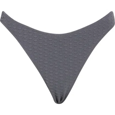 Roxy Haliewa Scoop Front Bikini Bottoms In Gray