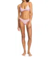 Roxy Aruba Textured Bikini Top In Orange