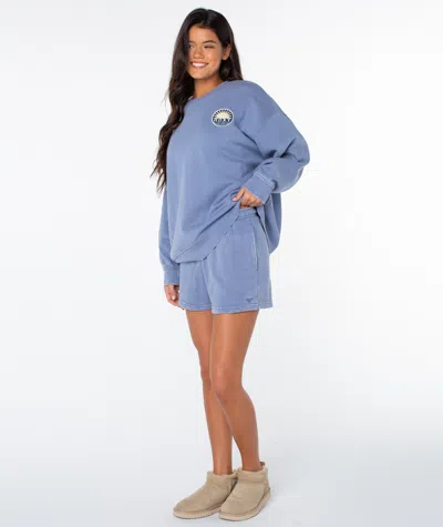 Roxy Hazy Daze Patch Top In Blue