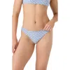Roxy Hazy Dazy Scoop Moderate Bikini Bottom In Blue