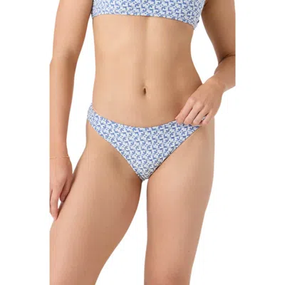 Roxy Hazy Dazy Scoop Bikini Bottoms In Blue