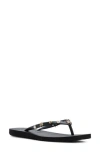 Roxy Hema Shell Stud Flip Flop In Black