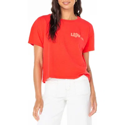 Roxy Hibiscus Lover Graphic T-shirt In Pink