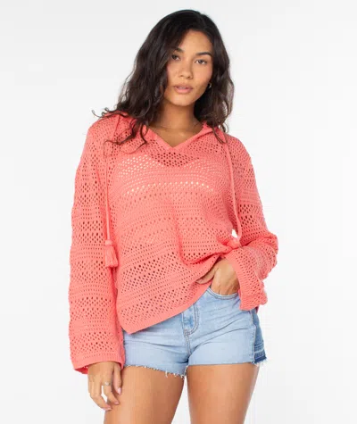 Roxy Hippie Love Sweater In Pink