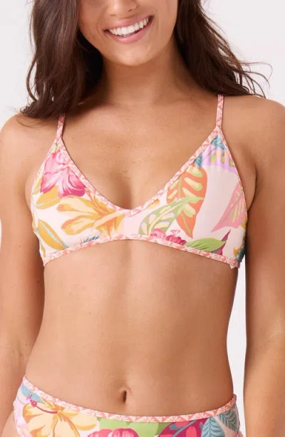 Roxy Hot Tropics Bikini Top In Multi