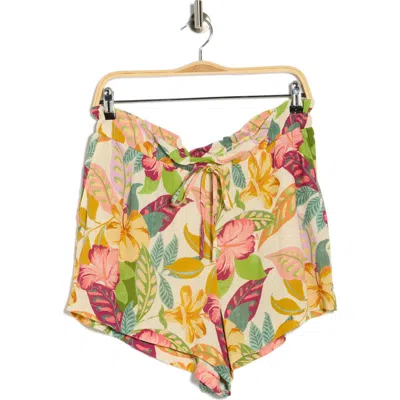 Roxy Hot Tropics Cover-up Shorts In Multi