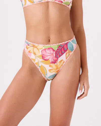 Roxy Hot Tropics Soul Searcher High Waist Mod Bikini Bottom In Multi