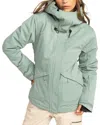 Roxy Illumine Warmlink Snow Jacket In Green