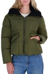 Roxy Iris Puffer Jacket In Green