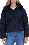 Roxy Iris Puffer Jacket In Blue