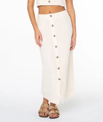 Roxy Island Nomad Skirt In White