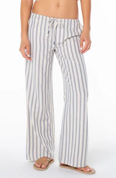 Roxy Iyla Drawstring Wide Leg Pants In Multi