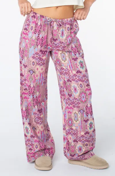Roxy Iyla Wide Leg Pants In Purple