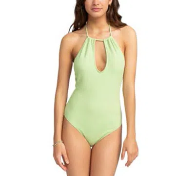 Roxy Juniors' Aruba Keyhole-cutout One-piece Swimsuit In Margarita