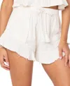 Roxy Juniors' Banzai Babe Cotton Ruffled Pull-on Shorts
