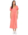 Roxy Bungalow Bliss Tie Back Midi Dress