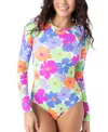Roxy Juniors' California Dreaming Floral-print Swimsuit In Multi