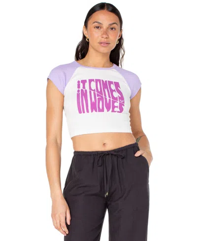 Roxy Juniors' Comes In Waves T-shirt