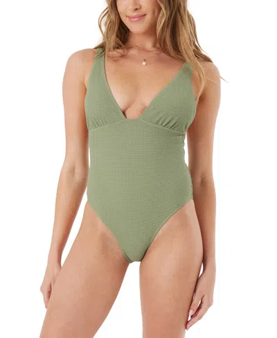 ROXY JUNIORS' ESSOUIRA TEXTURED ONE-PIECE SWIMSUIT