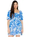 Roxy Golden Dawn Minidress In Campanula Selva Floral