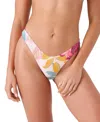 Roxy Juniors' Hot Tropics Reversible Cheeky Bikini Bottoms In Multi