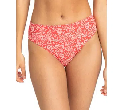 Roxy Juniors' Margarita Floral-print Hipster Bikini Bottom In Hibiscus Margarita