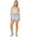 Roxy Juniors' Paddle On Pull-on Denim Shorts In Blue