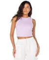 Roxy Juniors' Roxify Ribbed Logo Cropped Tank Top