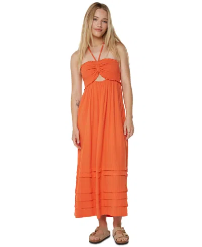 ROXY JUNIORS' SALTWATER SWEETNESS SLEEVELESS MAXI DRESS