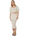 Roxy Juniors' Sea Swirl Crochet Midi Skirt