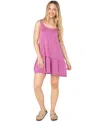 Roxy Still Salty Cotton Minidress In Pink
