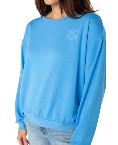 Roxy Juniors' Surfing By Moonlight Crewneck Sweatshirt