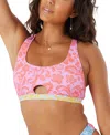 Roxy Juniors' Tapestry Patchwork Convertible Bralette In Multi