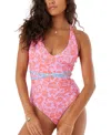 Roxy Tapestry Patchwork One-piece Swimsuit In Multi