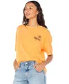 Roxy Juniors' Vamos Cotton Oversized Graphic T-shirt