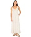 Roxy Wilder Coast Stripe Maxi Sundress In White