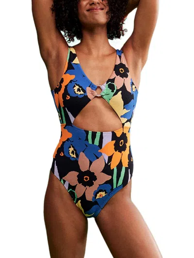 Roxy Juniors Womens Beachwear Summer One-piece Swimsuit In Multi