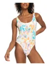 Roxy Juniors Womens Open Back Reversible One-piece Swimsuit In Multi
